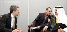 26 септември 2012 г. Президентът Росен Плевнелиев се срещна с министър-председателя на Държавата Кувейт шейх Джабер Мубарак Ал-Сабах. В централата на ООН в Ню Йорк държавният глава проведе поредица от двустранни срещи с акцент върху възможностите за засил